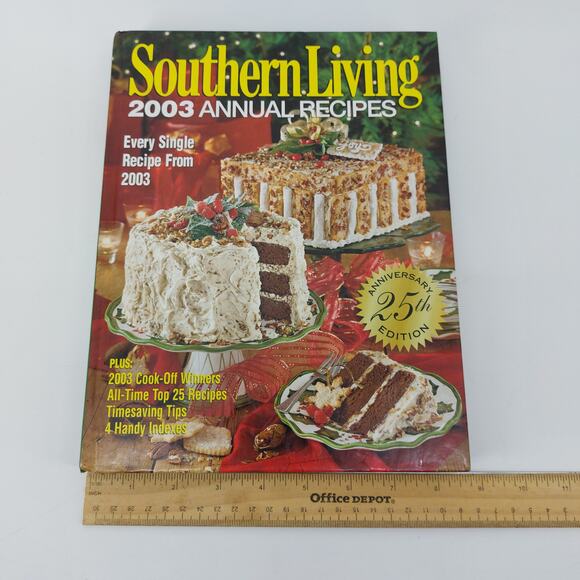 Southern Living 2003 Annual Recipes Cookbook Holiday 25th Anniversary - Picture 3 of 16
